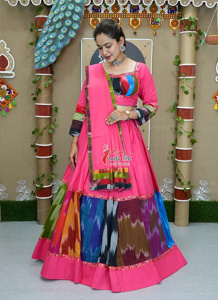 MULTY DOUBLE BLOUSE CHOLI